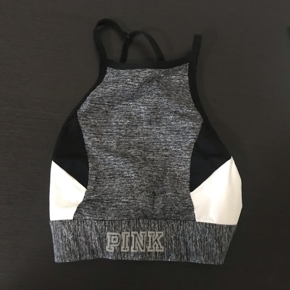 pink sports bra